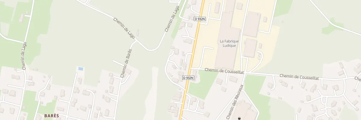 Plan du 343 Av Gaston Lescouzères à Roquefort