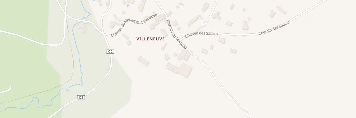Plan du 8 Chem du Marteau Villeneuve à Cherveux
