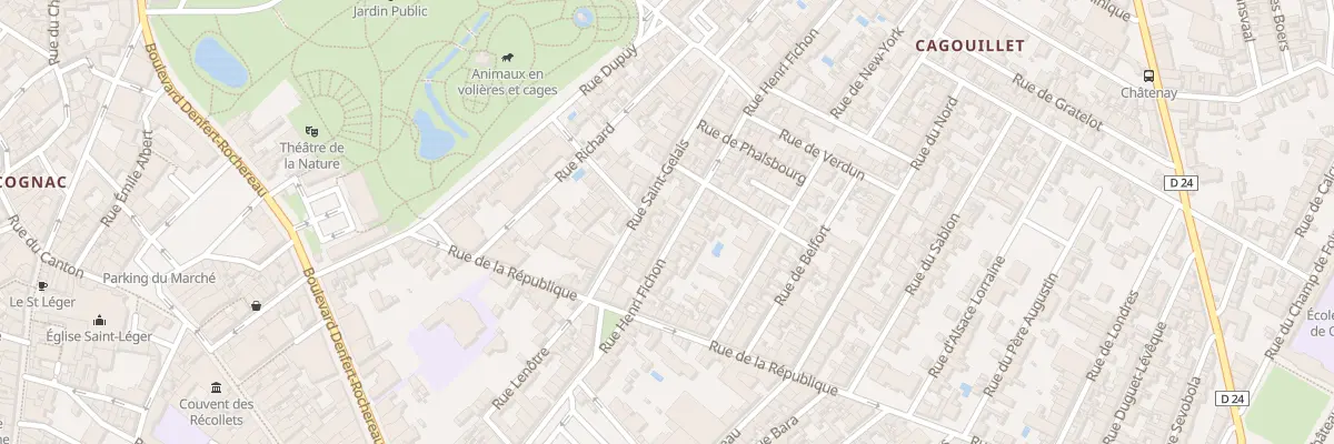 Plan du 77 Rue Henri Fichon à Cognac