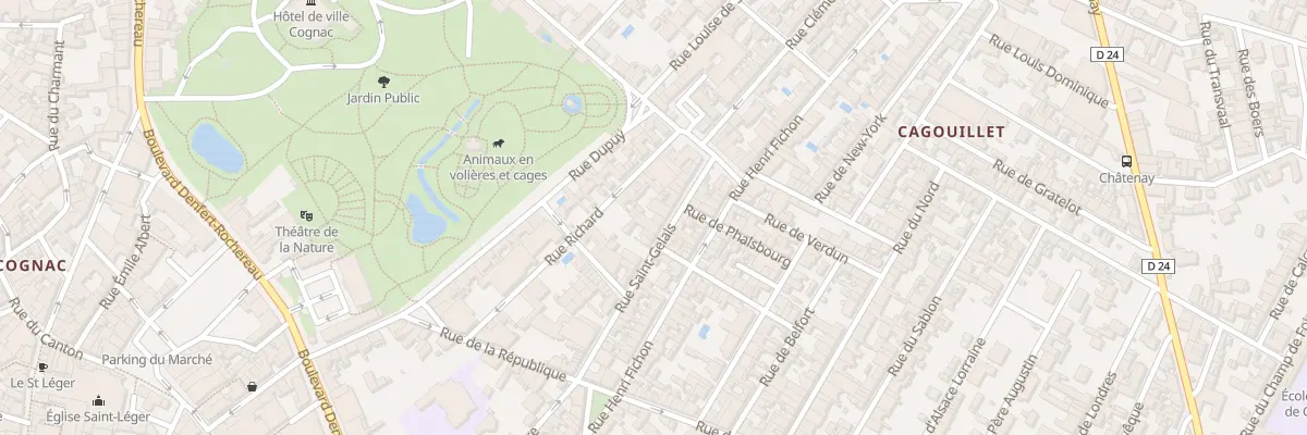 Plan du 45 Rue Saint Gelais à Cognac