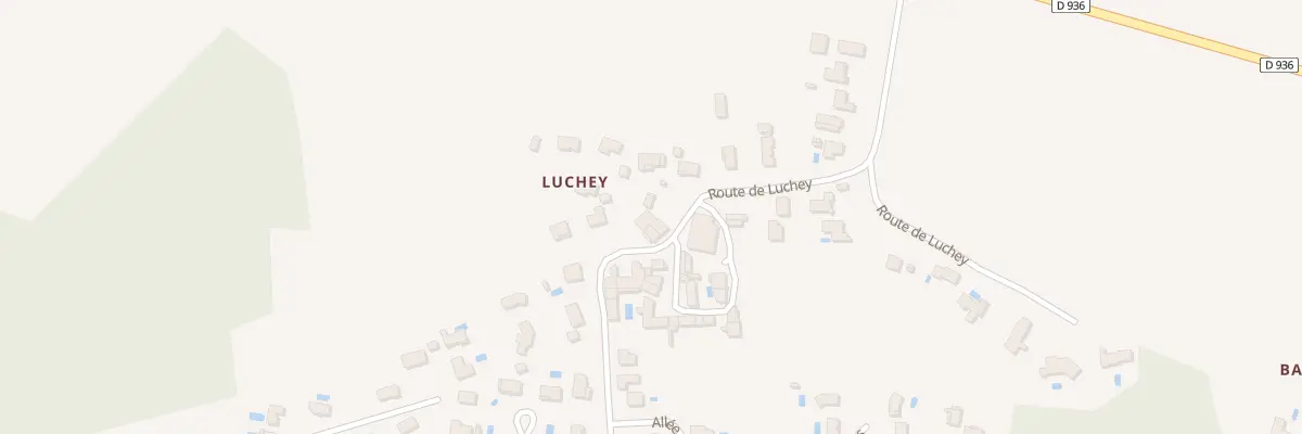 Plan du 16 Rte de Luchey à Baron