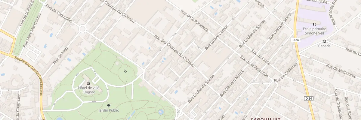 Plan du 54 Rue des Champs du Château à Cognac