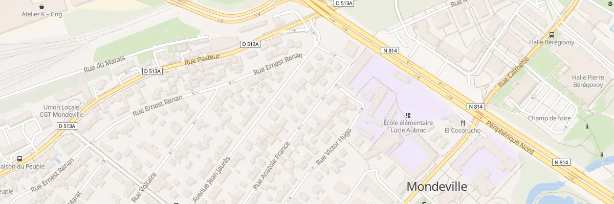 Plan du 10 Rue Anatole France à Mondeville