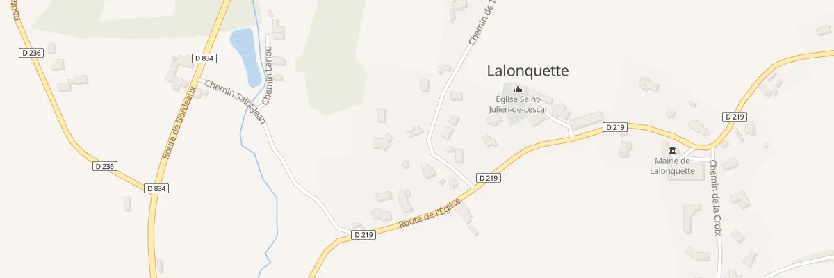 Plan du 91 Che Tisne à Lalonquette
