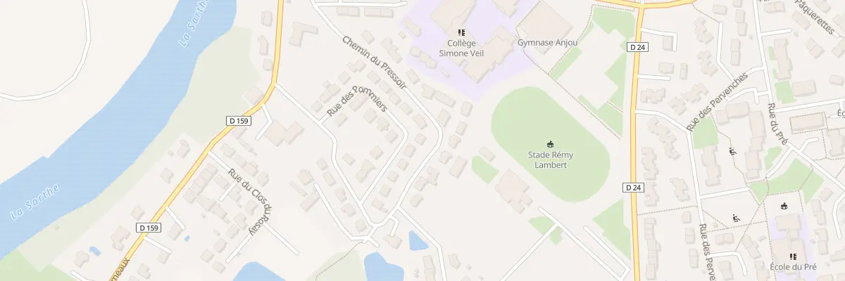 Plan du 22 Rue des Pommiers à Sablé-sur-Sarthe