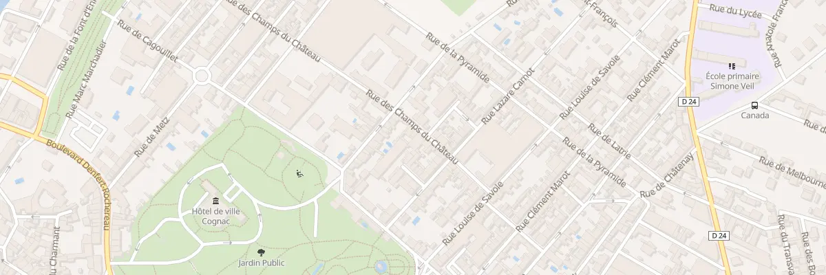 Plan du 48 Rue des Champs du Château à Cognac