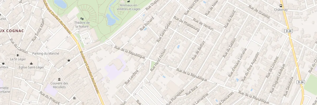 Plan du 61 Rue Henri Fichon à Cognac