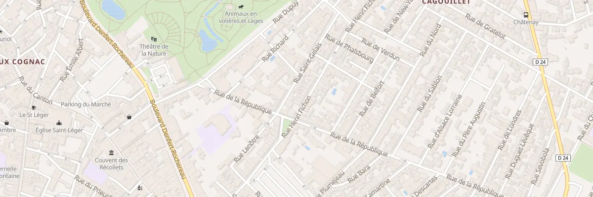 Plan du 63 Rue Henri Fichon à Cognac