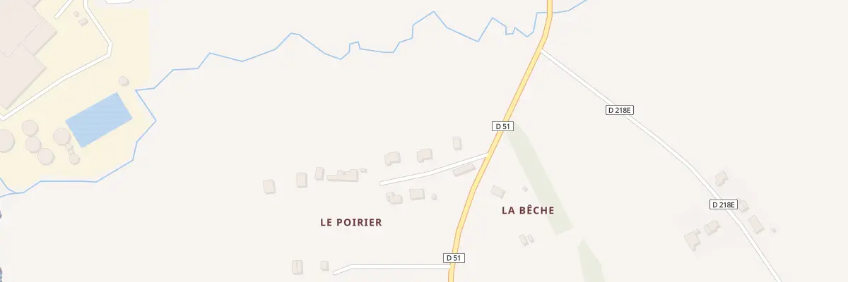 Plan du 5001 Le Poirier à Saint-Hilaire-de-Briouze