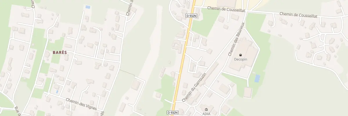 Plan du 219 Av Gaston Lescouzères à Roquefort