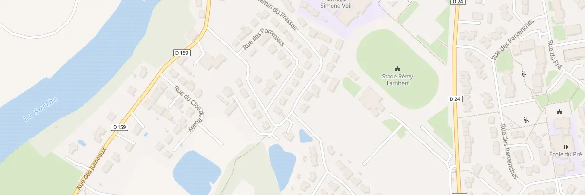 Plan du 28 Rue des Pommiers à Sablé-sur-Sarthe