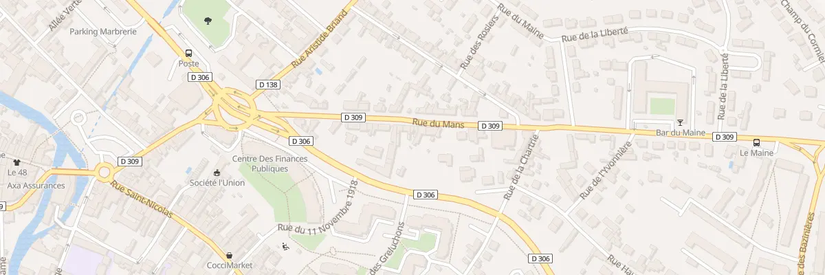 Plan du 33 Rue du Mans à Sablé-sur-Sarthe