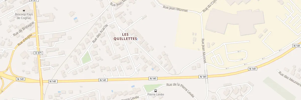 Plan du 8 Rue des Quillettes à Châteaubernard