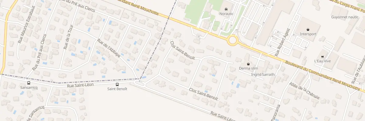 Plan du 8 Clos Saint-Benoît à Bizanos