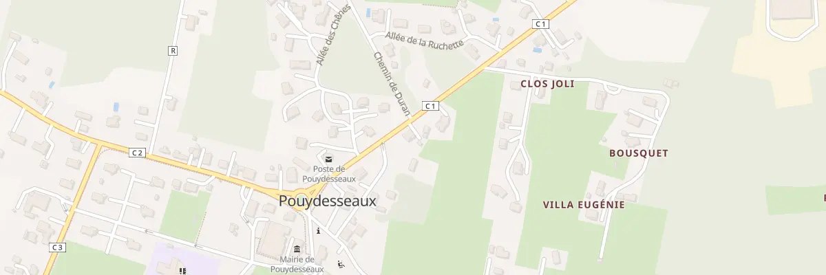 Plan du 156 Av des Petites Landes à Pouydesseaux
