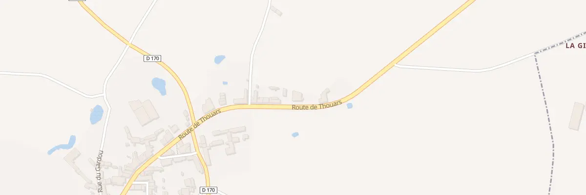 Plan du 35 Rte de Thouars à Geay