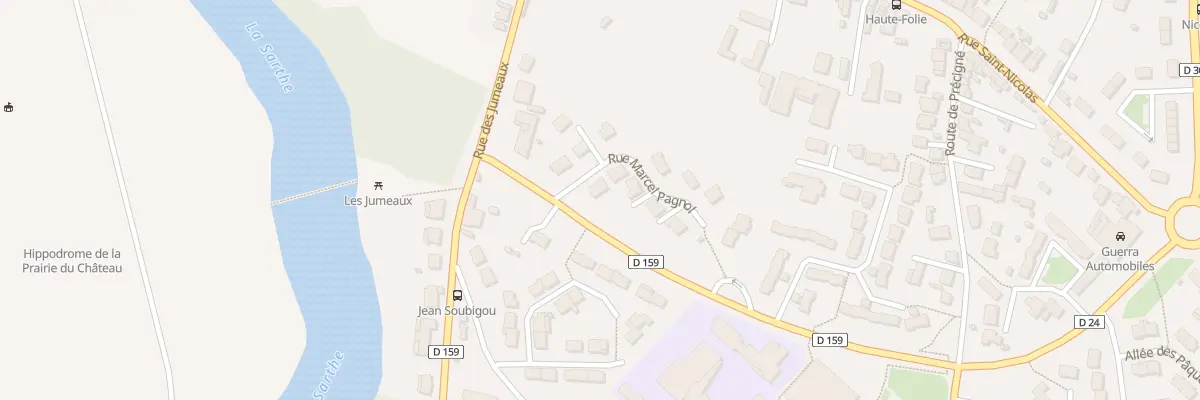 Plan du 1 Rue Marcel Pagnol à Sablé-sur-Sarthe