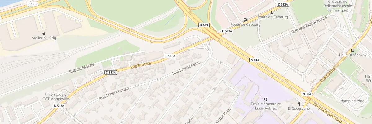 Plan du 10 Rue Ernest Renan à Mondeville