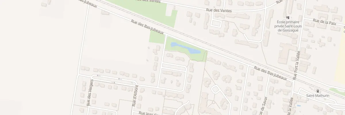 Plan du 3 Rue des Vallerots à Loire-Authion