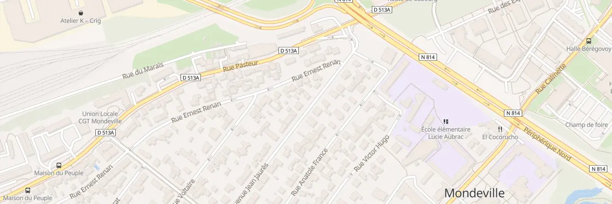 Plan du 9 Rue Ernest Renan à Mondeville