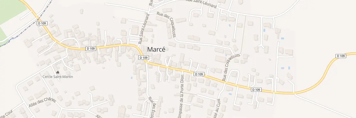 Plan du 25 Rue Principale à Marcé