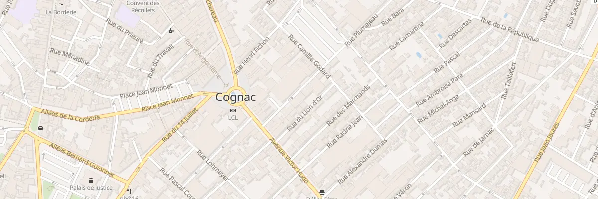 Plan du 22 Rue Plumejeau à Cognac