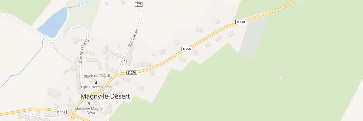 Plan du 8 Rue Auguste Durand à Magny-le-Désert