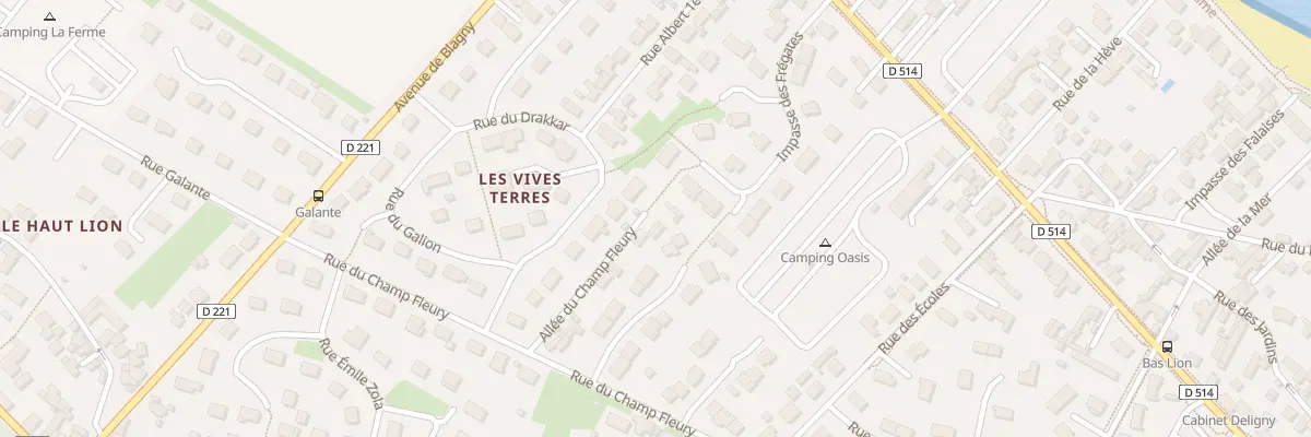 Plan du 8 Imp du Champ Fleury à Lion-sur-Mer