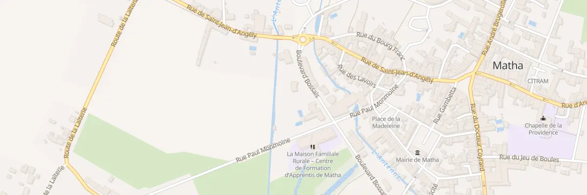 Plan du 2A Bd Bossais à Matha