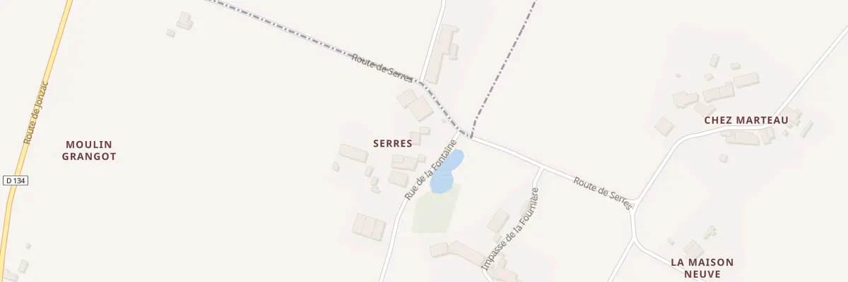 Plan du 2 Rue de la Fontaine à Sousmoulins