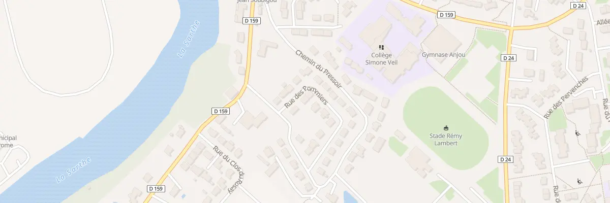 Plan du 3 Rue des Pommiers à Sablé-sur-Sarthe