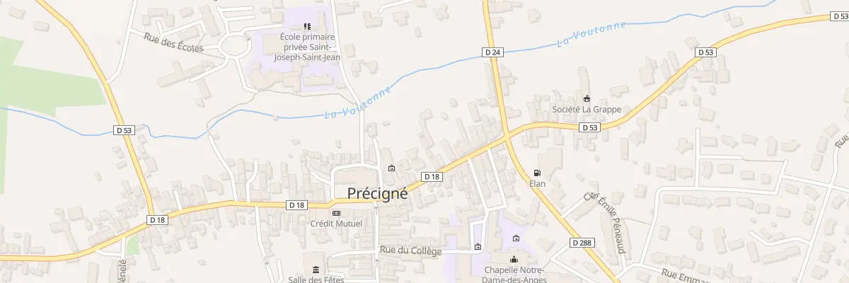 Plan du 13 Grande Rue à Précigné