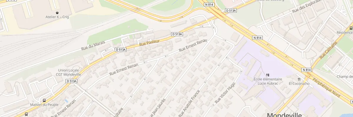 Plan du 11 Rue Ernest Renan à Mondeville