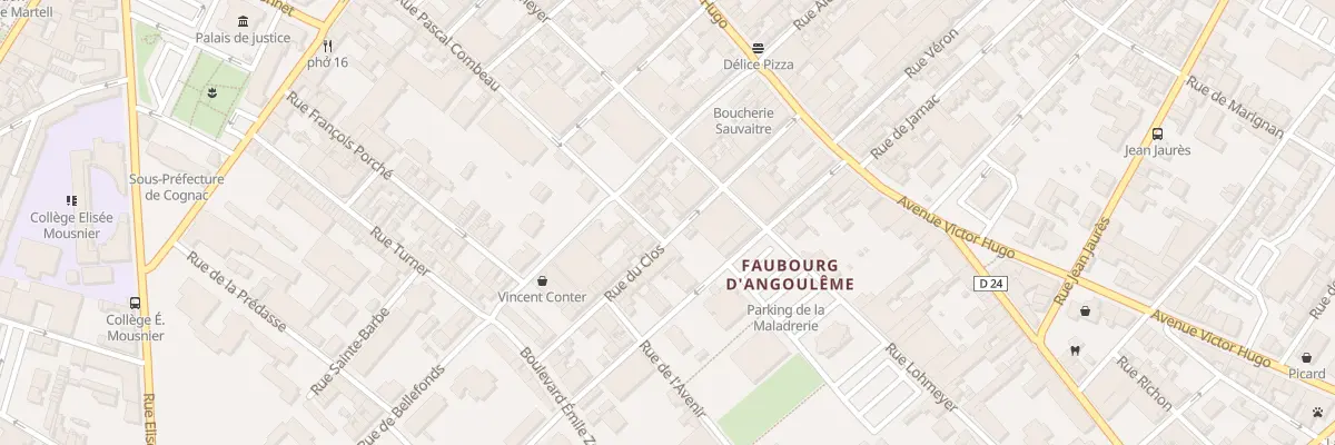 Plan du 47 Rue Pascal Combeau à Cognac