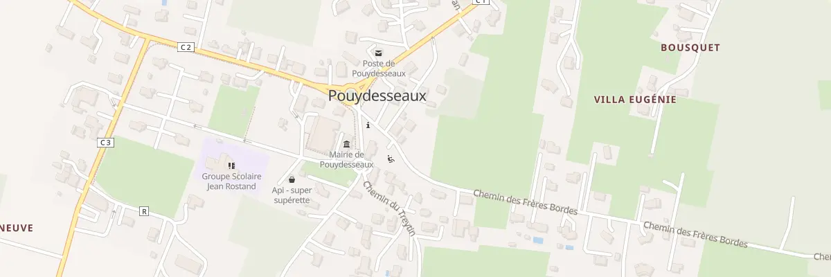 Plan du 61 Pl de Bousquet à Pouydesseaux