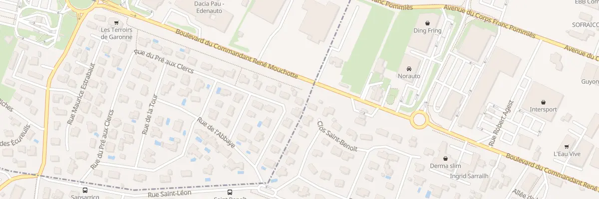 Plan du 47 Rue du Pré aux Clercs à Pau
