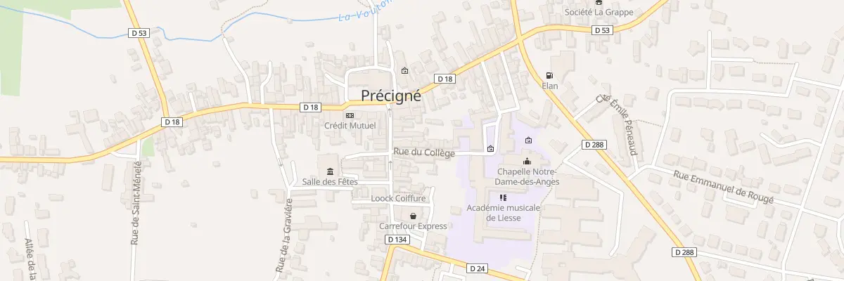 Plan du 9B Rue Abbe Louis Chevallier à Précigné