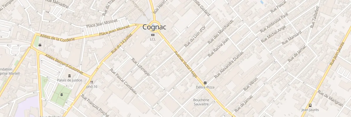 Plan du 14 Av Victor Hugo à Cognac