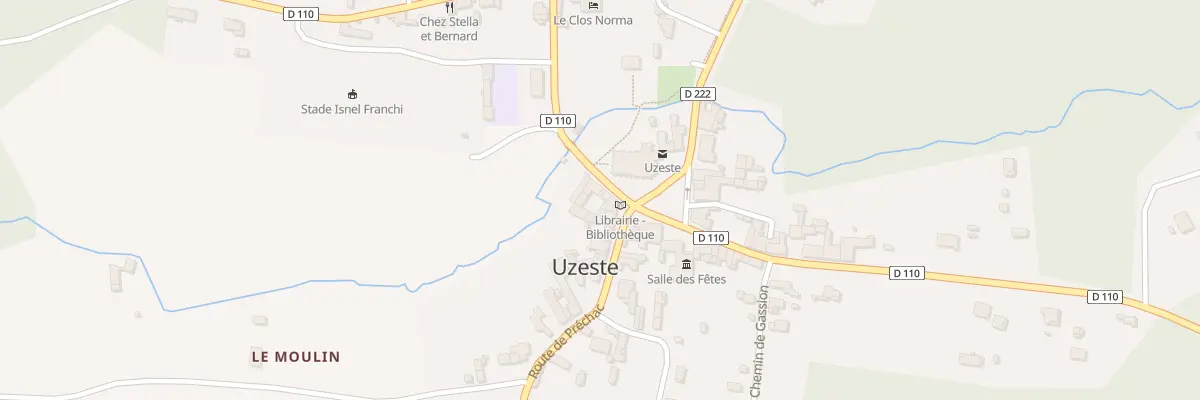 Plan du 1 Rte de Villandraut à Uzeste