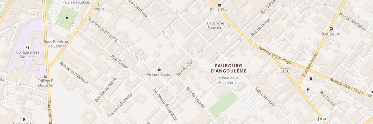 Plan du 30 Rue du Clos à Cognac