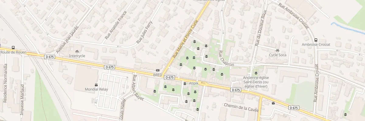 Plan du 6 Rue Marie et Pierre Curie à Mondeville