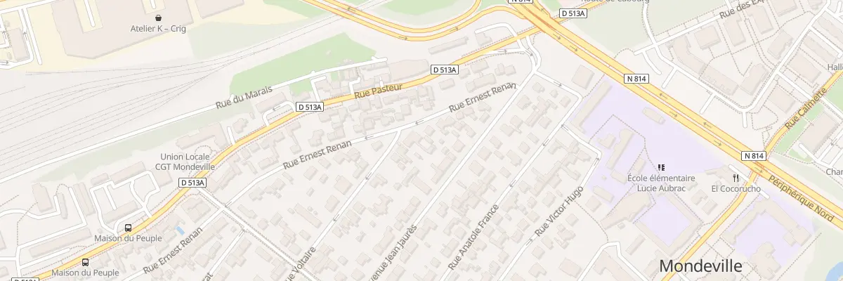 Plan du 15 Rue Ernest Renan à Mondeville