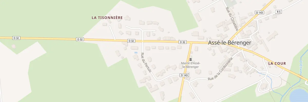 Plan du 13 Rte d’Évron à Assé-le-Bérenger