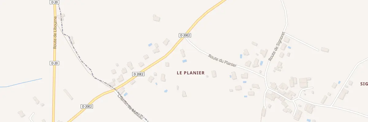 Plan du 13 Rte des Palombieres à Baron