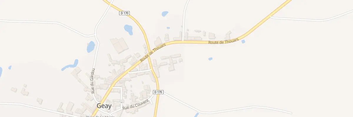 Plan du 28 Rte de Thouars à Geay