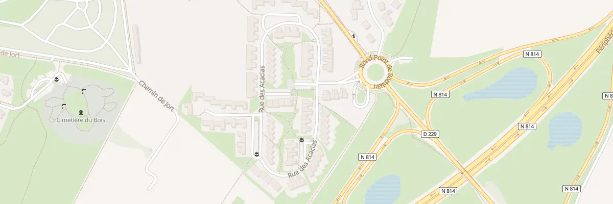 Plan du 2 Rue des Acacias à Cormelles-le-Royal