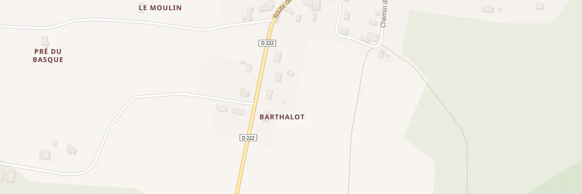 Plan du 1 Barthalot à Uzeste