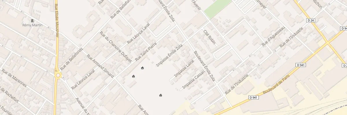 Plan du 9 Imp Emile Zola à Cognac