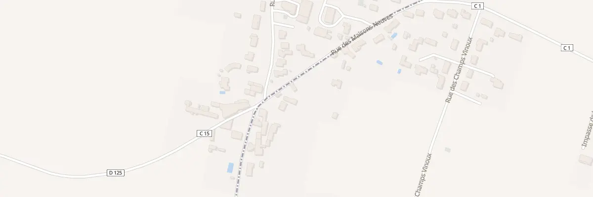 Plan du 25 Rue des Maisons Neuves à Fressines