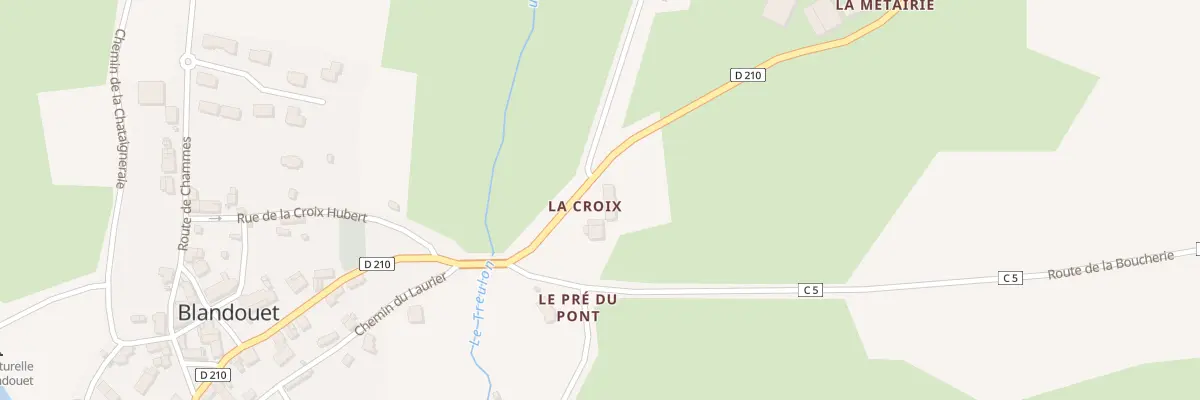 Plan du 2 La Croix à Blandouet-Saint Jean